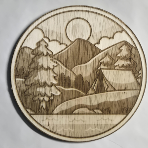 Wooden Campsite Decor