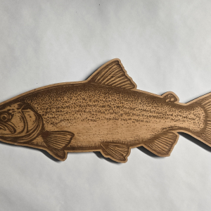 Wooden Trout with stain
