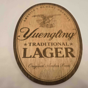 yuengling wooden sign